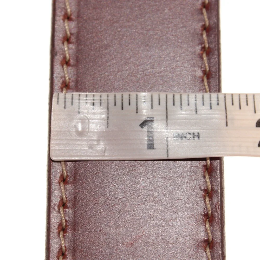 Torino Leather Company NWT Classic Belt Size 38 US in Solid Brown Leather